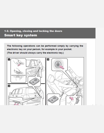 toyota land cruiser  200 series 2010 owners manual
